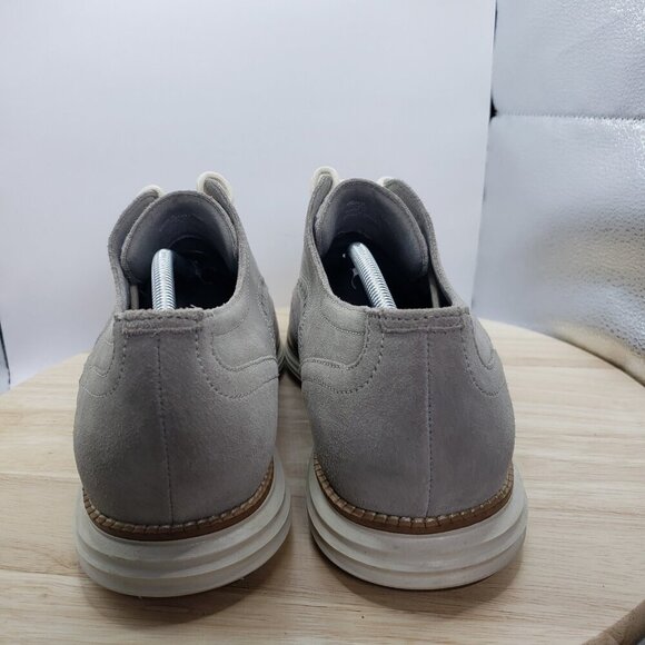 Cole Haan Original Grand Wingtip Oxford Shoes Gray Suede/Ivory Size 13 M C31447 - Picture 5 of 7